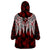 Kosrae Polynesian Wings Red Wearable Blanket Hoodie LT9 - Polynesian Pride