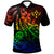 Kosrae Polo Shirt The Flow Of The Ocean Rainbow Color Unisex Rainbow - Polynesian Pride