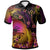 Kosrae Polo Shirt Kosrae in wave Unisex Black - Polynesian Pride