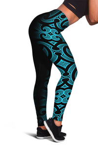 Maori Legging Blue Style LT6 - Polynesian Pride