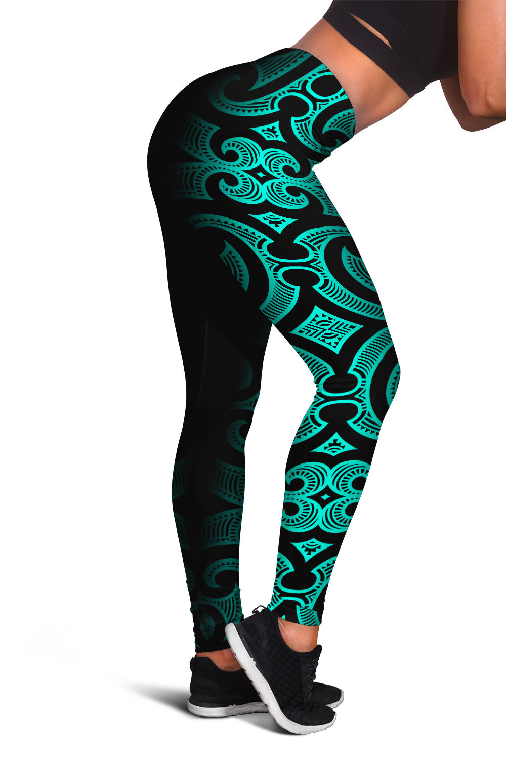 Maori Legging Green Style LT6 - Polynesian Pride