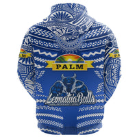 Custom Mate Maa Tonga Hoodie Leimatua Bulls Creative Style Blue LT8 - Polynesian Pride