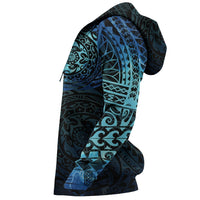 Maori Turtle Tattoo Hoodie, New Zealand Pullover Hoodie - Polynesian Pride