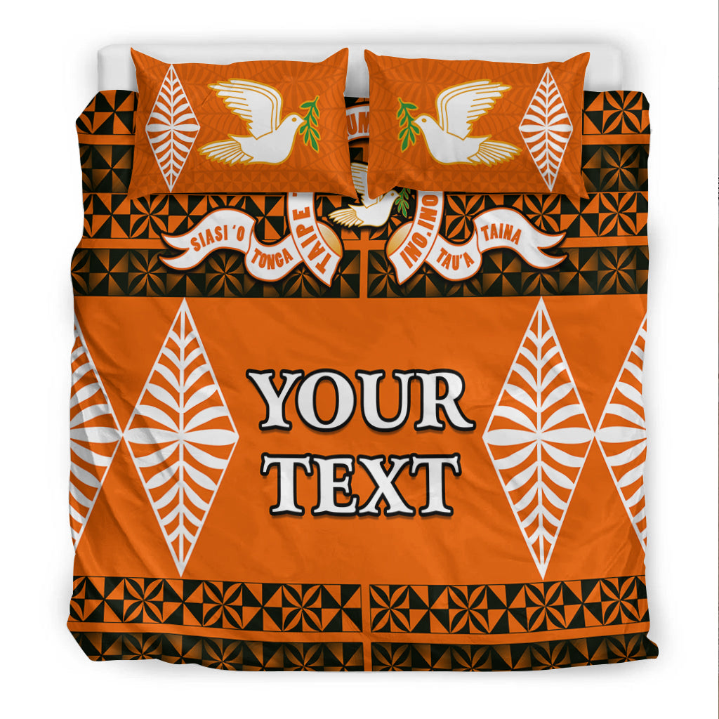 (Custom Personalised) Tailulu College Bedding Set Tonga Pattern LT13 - Polynesian Pride