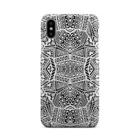 Polynesian Phone Case White And Black iPhone X - Polynesian Pride