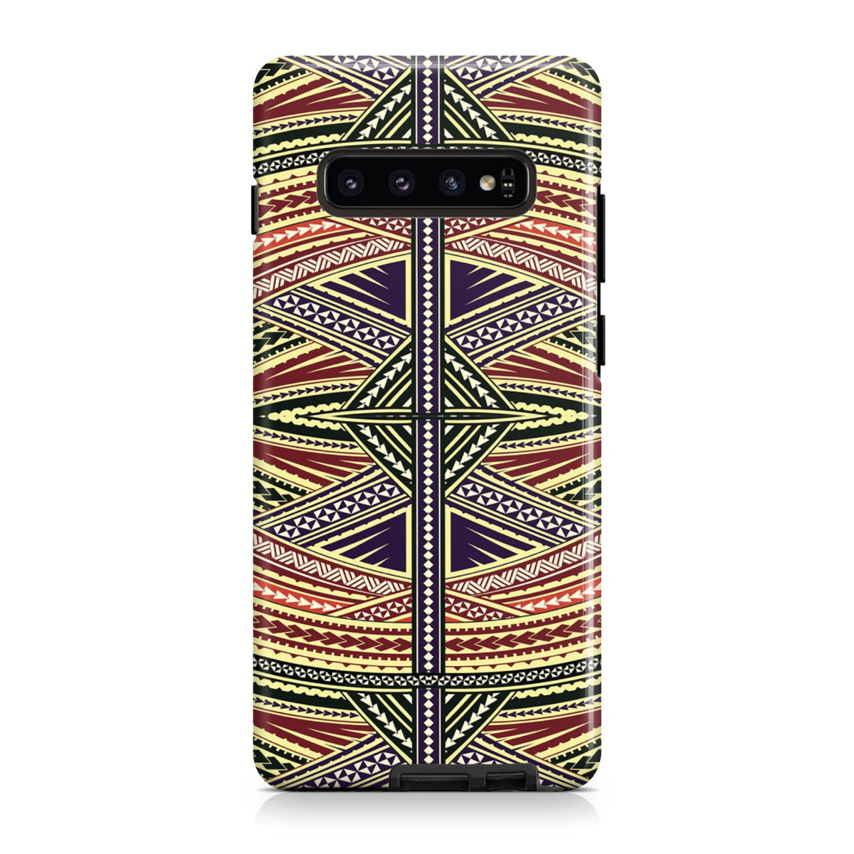 Polynesian Tough Case Yellow Samsung Galaxy S10 - Polynesian Pride