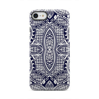Polynesian Tough Case Blue And White iPhone 8 - Polynesian Pride