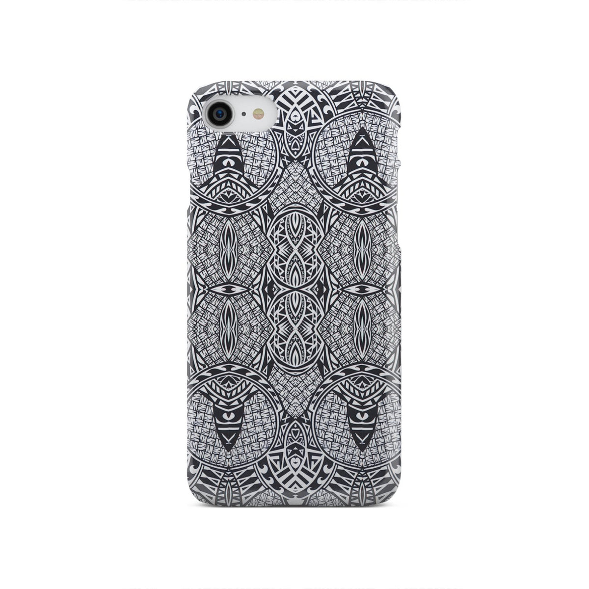Polynesian Phone Case Black And White iPhone SE 2020 - Polynesian Pride