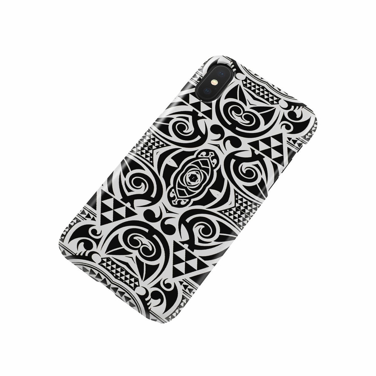 Polynesian Tribal Phone Case Black White - Polynesian Pride