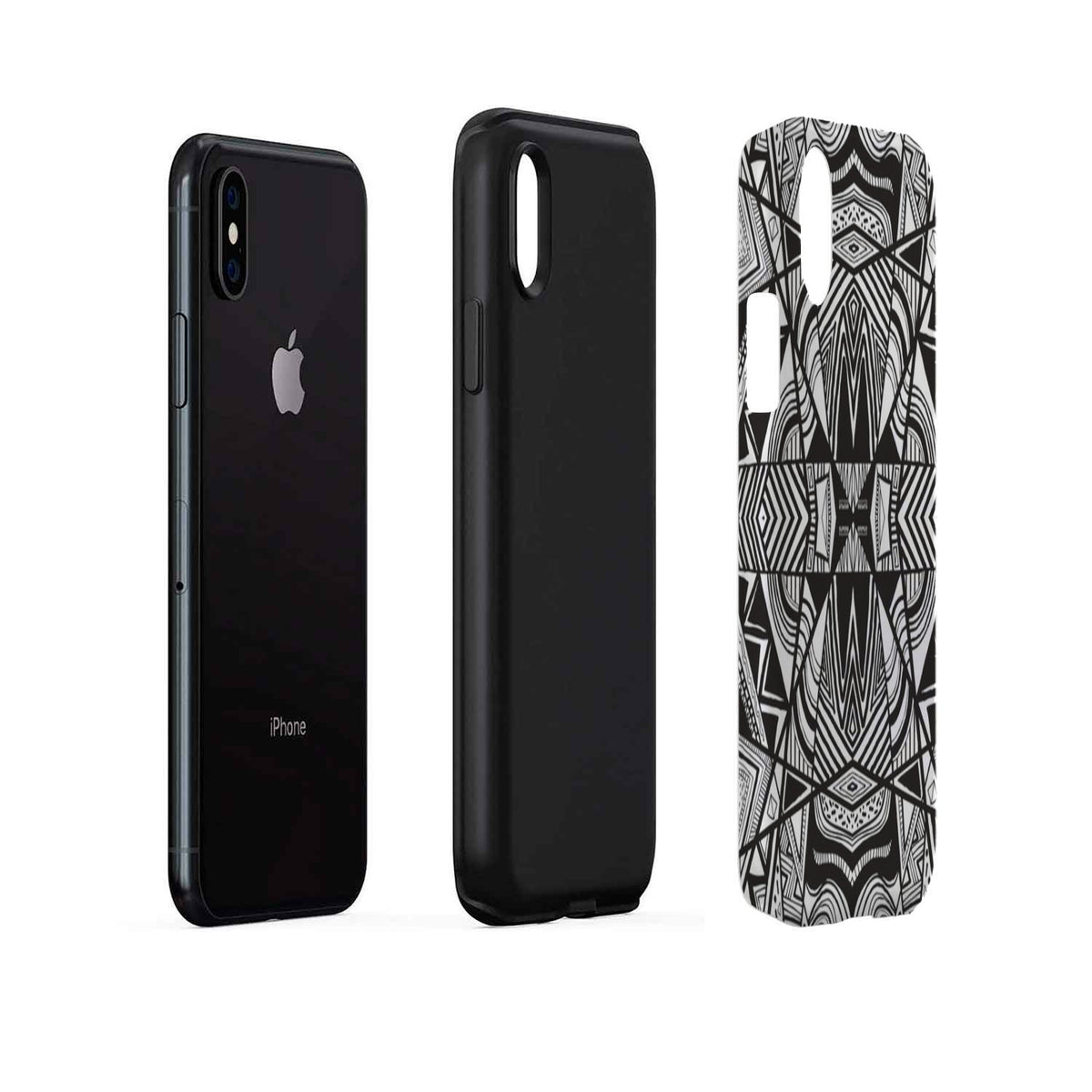 Polynesian Tribal Tough Case White And Black - Polynesian Pride