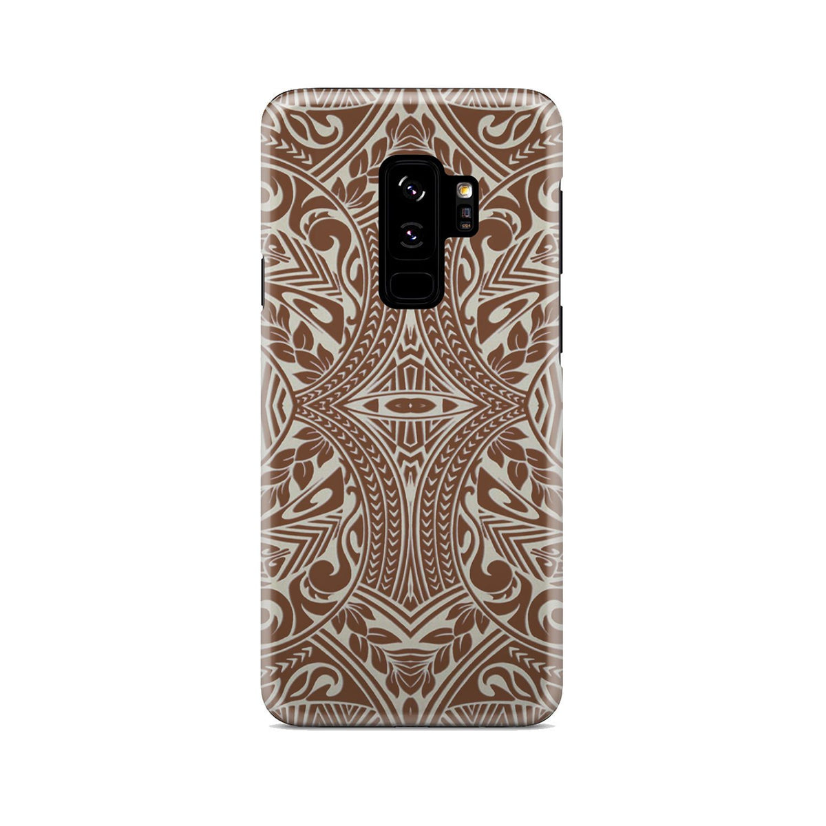 Polynesian Tribal Phone Case Brown Samsung Galaxy S9 Plus - Polynesian Pride