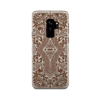 Polynesian Tribal Phone Case Brown Samsung Galaxy S9 Plus - Polynesian Pride