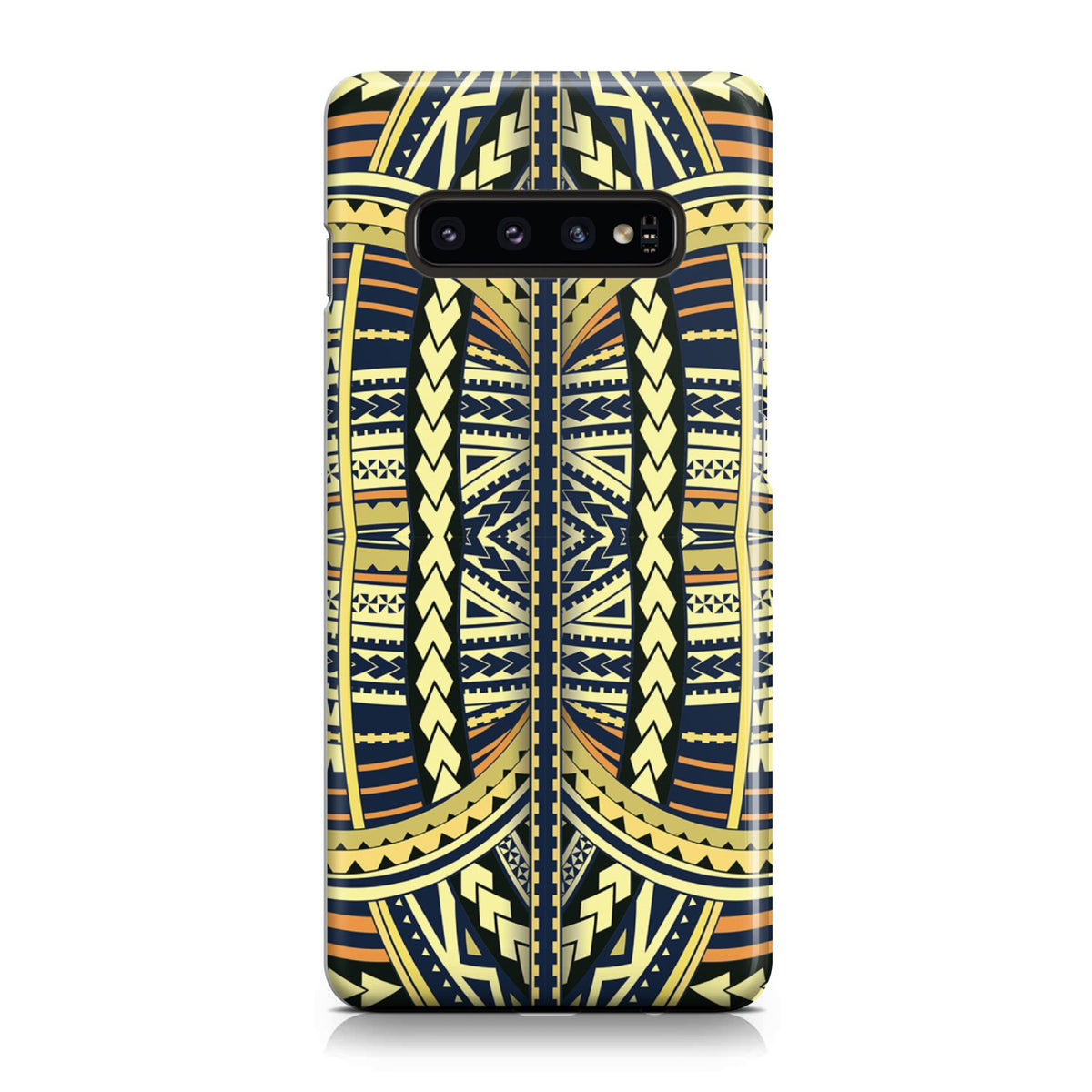 Polynesian Phone Case Yellow Samsung Galaxy S10 Plus - Polynesian Pride