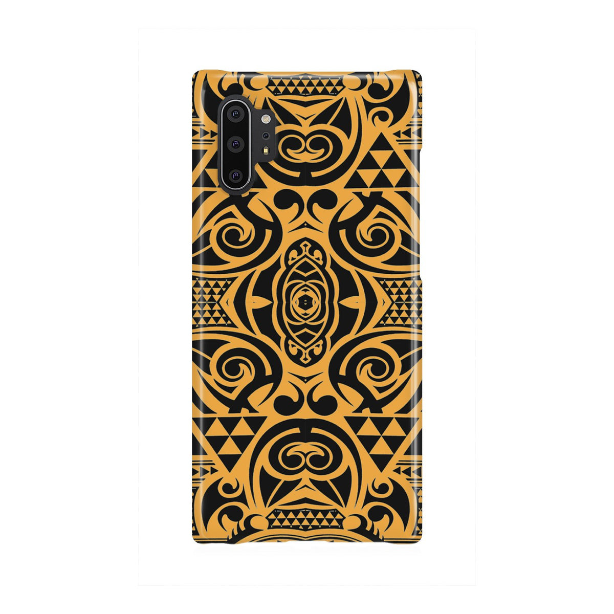 Polynesian Phone Case Yellow Black Samsung Galaxy Note 10 Plus - Polynesian Pride