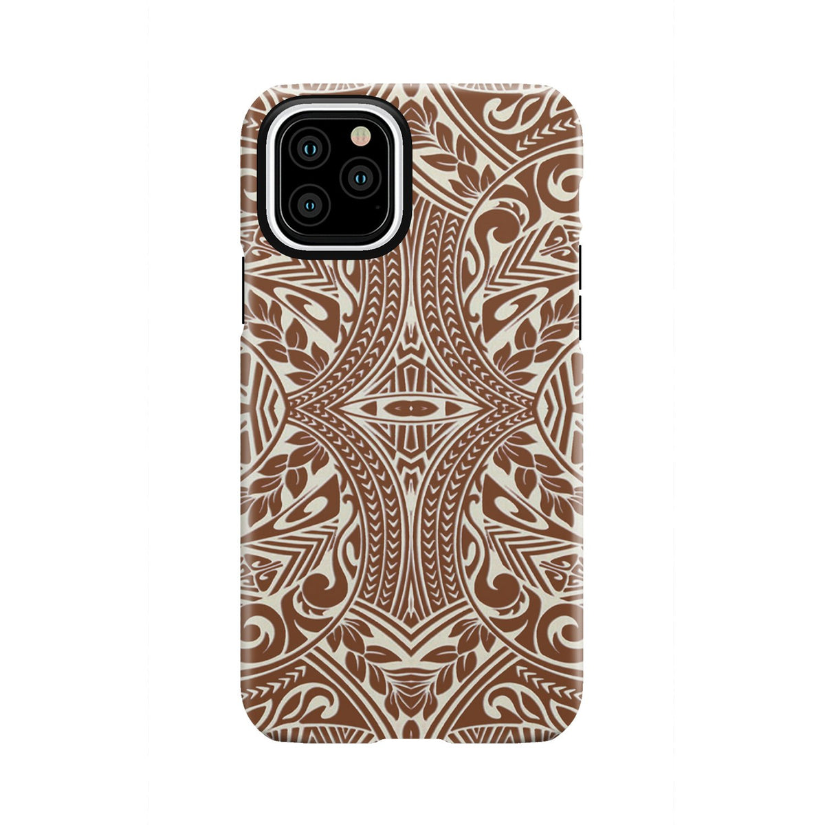 Polynesian Tribal Tough Case Brown iPhone 11 Pro - Polynesian Pride