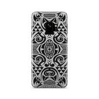 Polynesian Tribal Phone Case Black White Samsung Galaxy S9 - Polynesian Pride