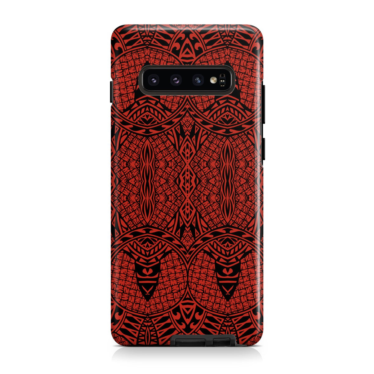 Polynesian Tough Case Red Samsung Galaxy S10 - Polynesian Pride