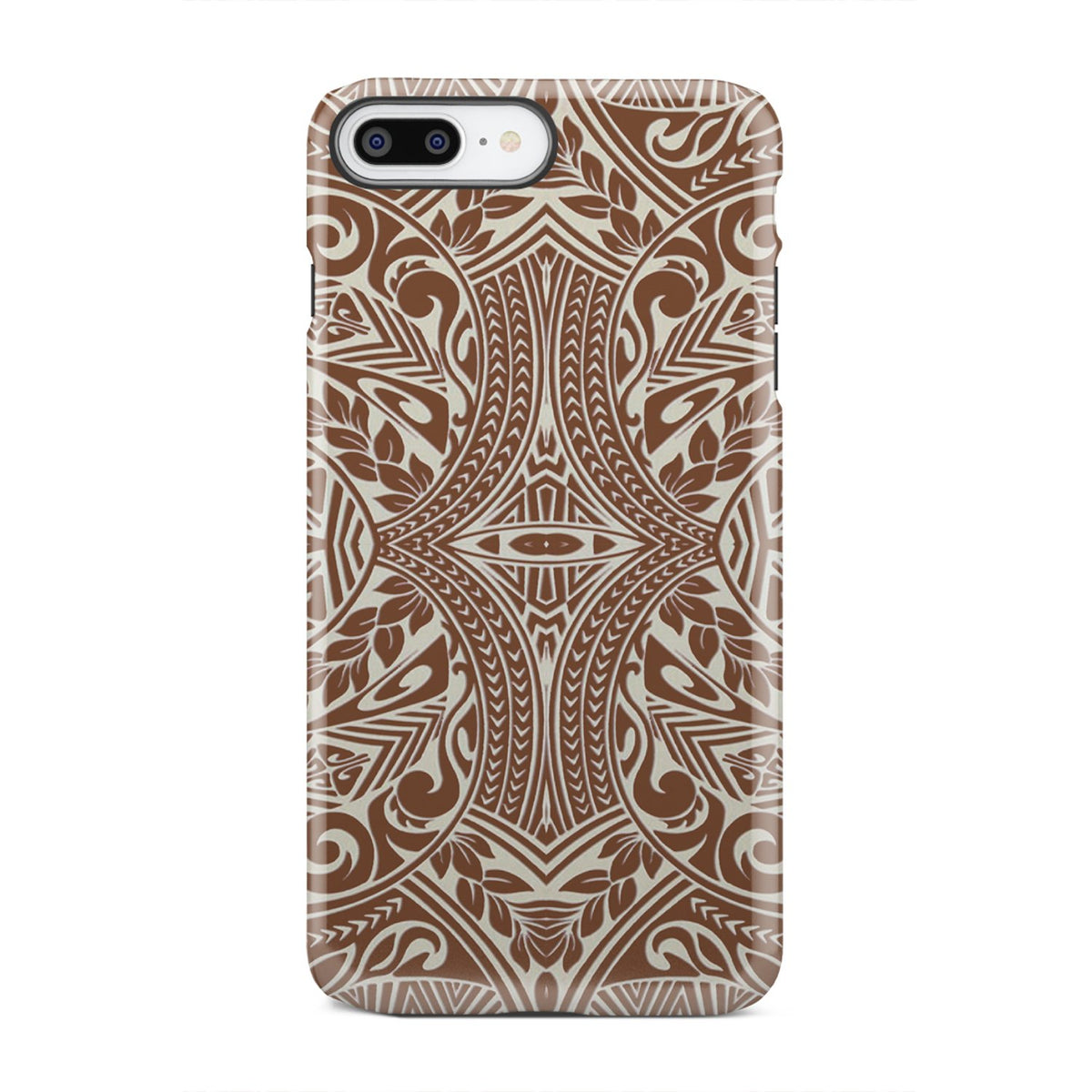 Polynesian Tribal Tough Case Brown iPhone 7 Plus - Polynesian Pride