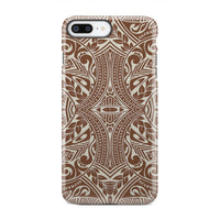 Polynesian Tribal Tough Case Brown iPhone 7 Plus - Polynesian Pride