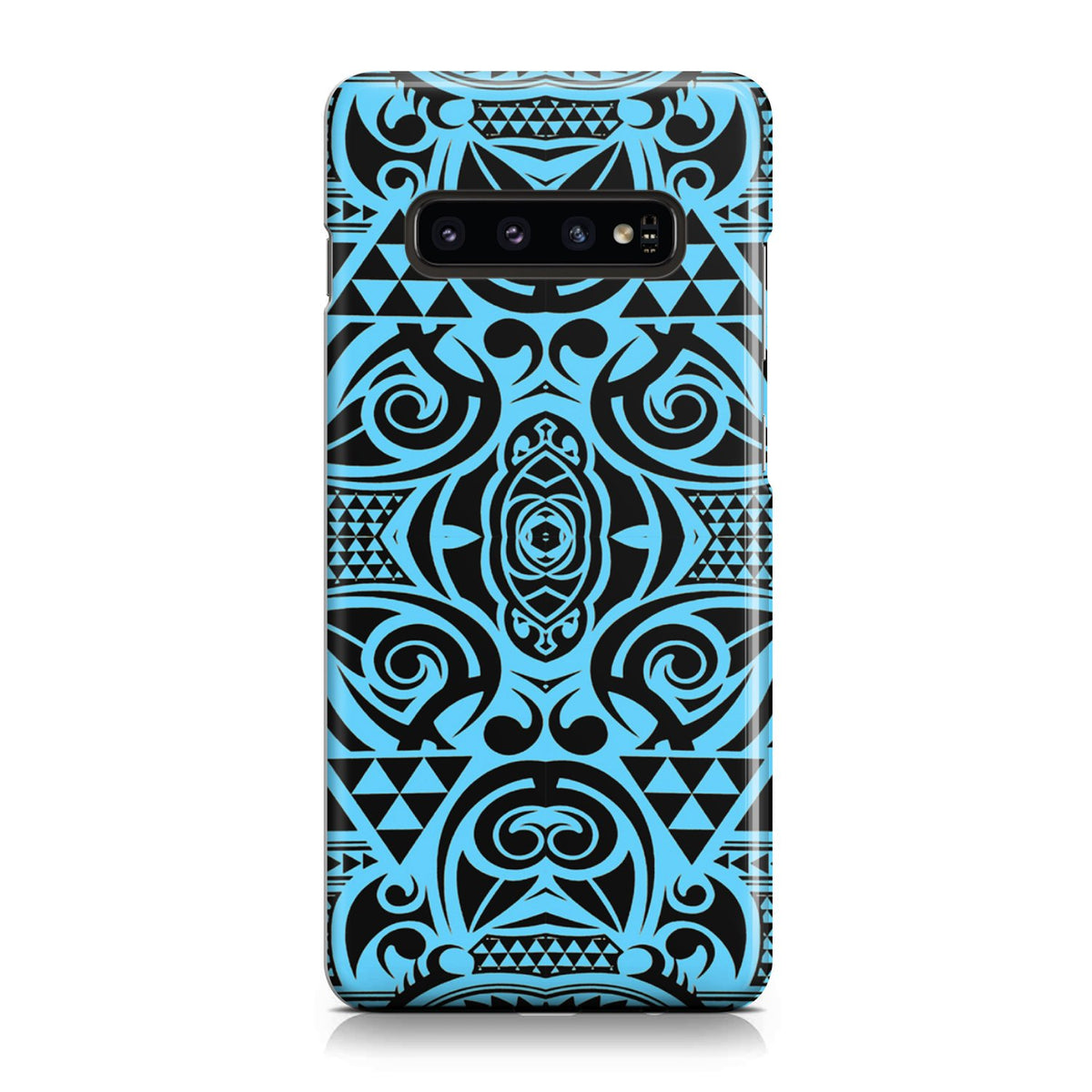 Polynesian Phone Case Grown Blue White Samsung Galaxy S10 - Polynesian Pride