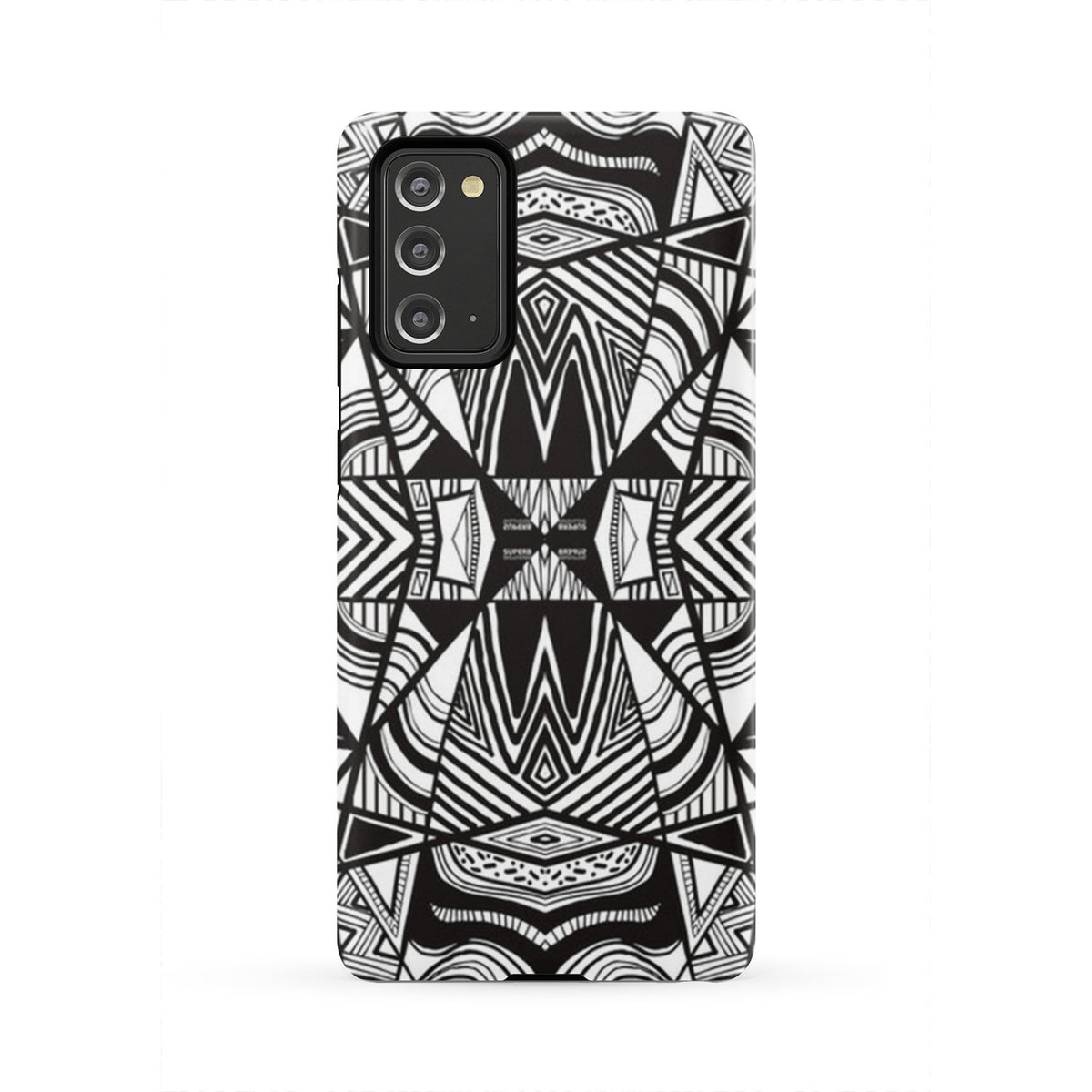 Polynesian Tribal Tough Case White And Black Samsung Galaxy Note 20 - Polynesian Pride