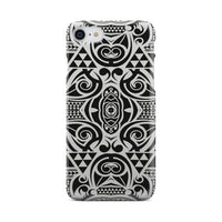 Polynesian Tribal Phone Case Black White iPhone 8 - Polynesian Pride