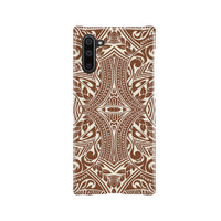 Polynesian Tribal Phone Case Brown Samsung Galaxy Note 10 - Polynesian Pride