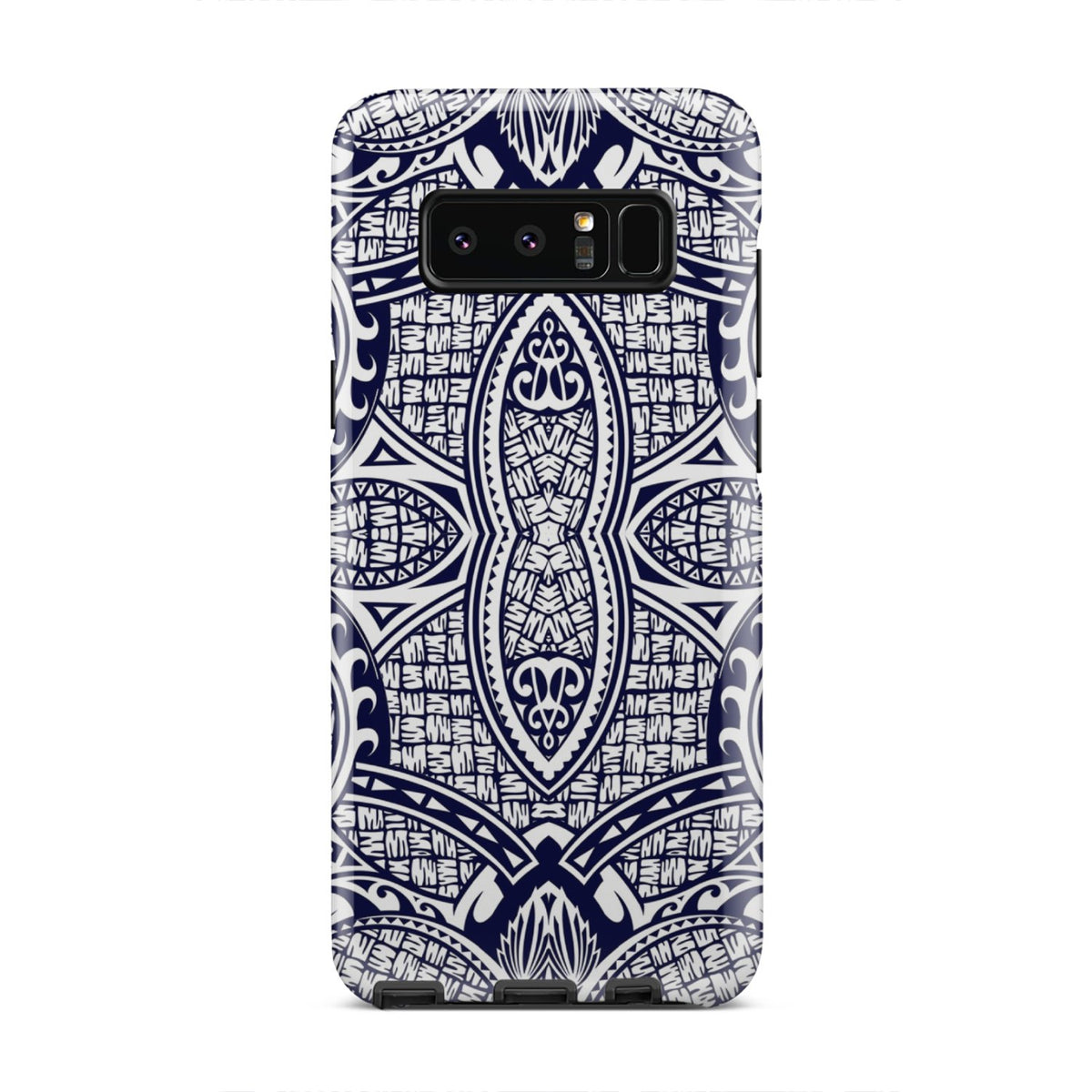 Polynesian Tough Case Blue And White Samsung Galaxy Note 8 - Polynesian Pride