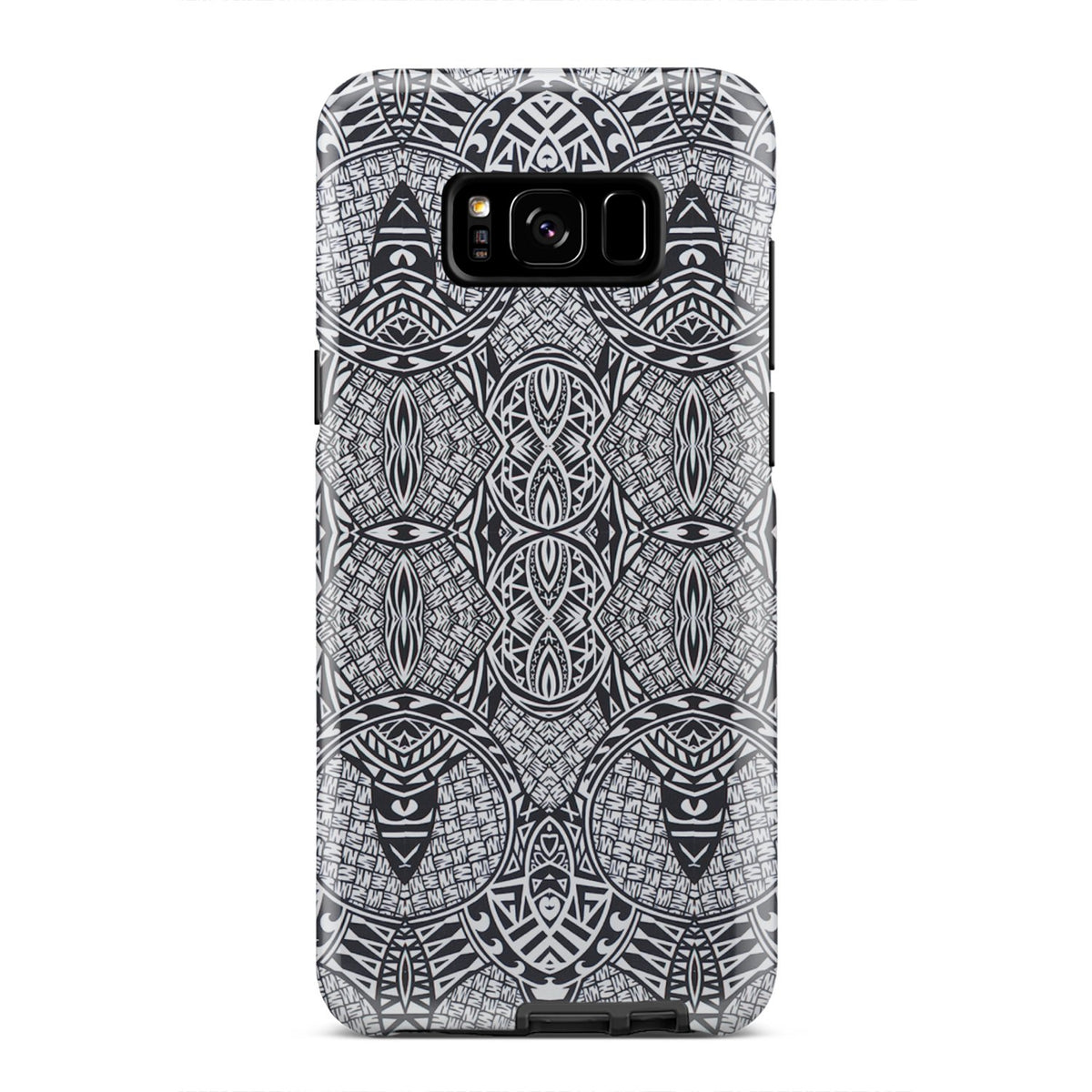 Polynesian Tough Case Black And White Samsung Galaxy S8 Plus - Polynesian Pride