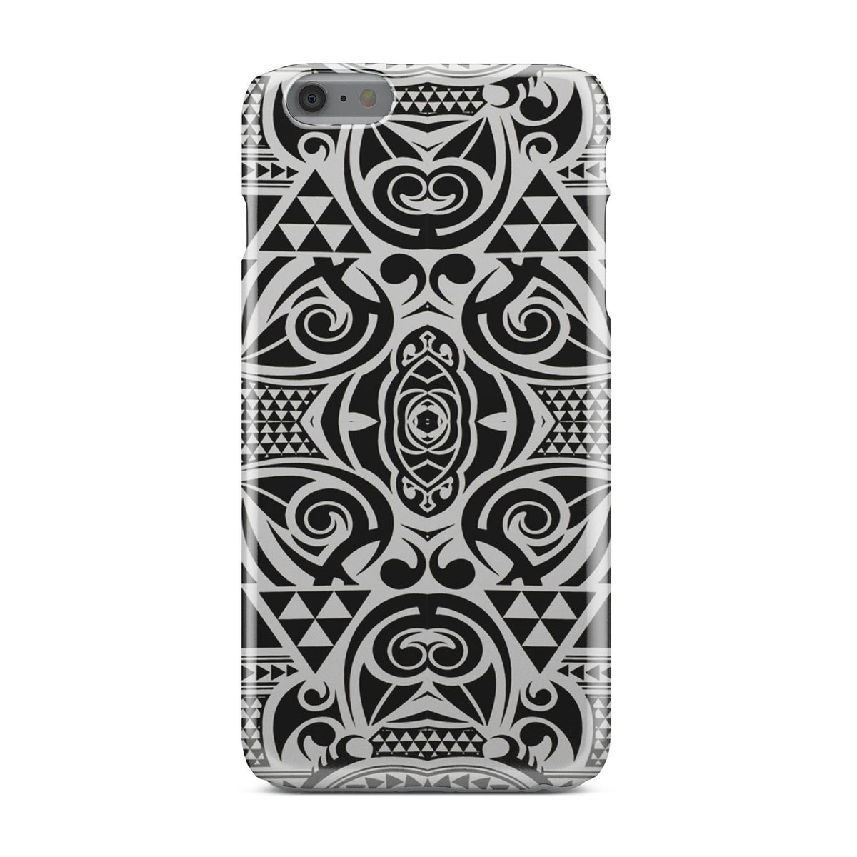 Polynesian Tribal Phone Case Black White iPhone 6s Plus - Polynesian Pride