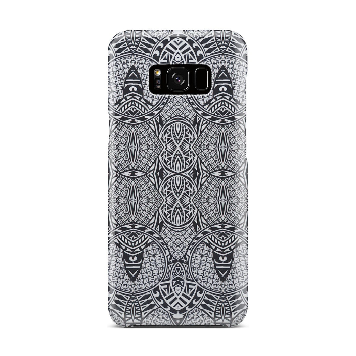 Polynesian Phone Case Black And White Samsung Galaxy S8 Plus - Polynesian Pride