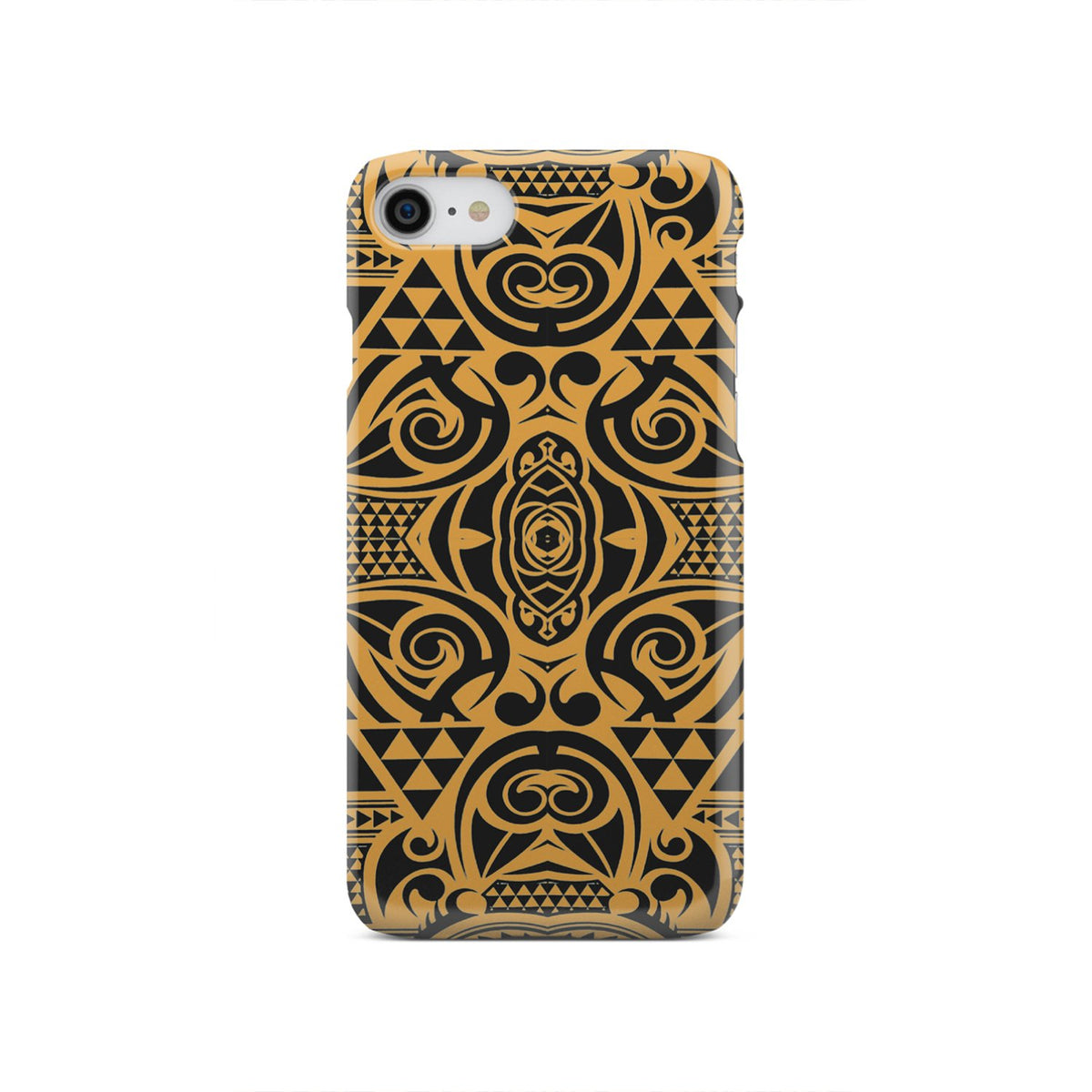 Polynesian Phone Case Yellow Black iPhone SE 2020 - Polynesian Pride