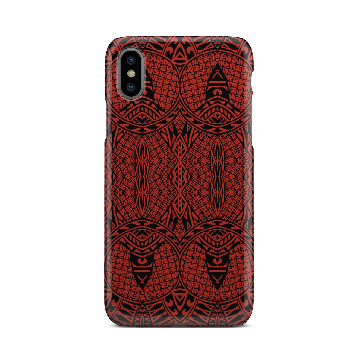 Polynesian Phone Case Red iPhone Xs - Polynesian Pride