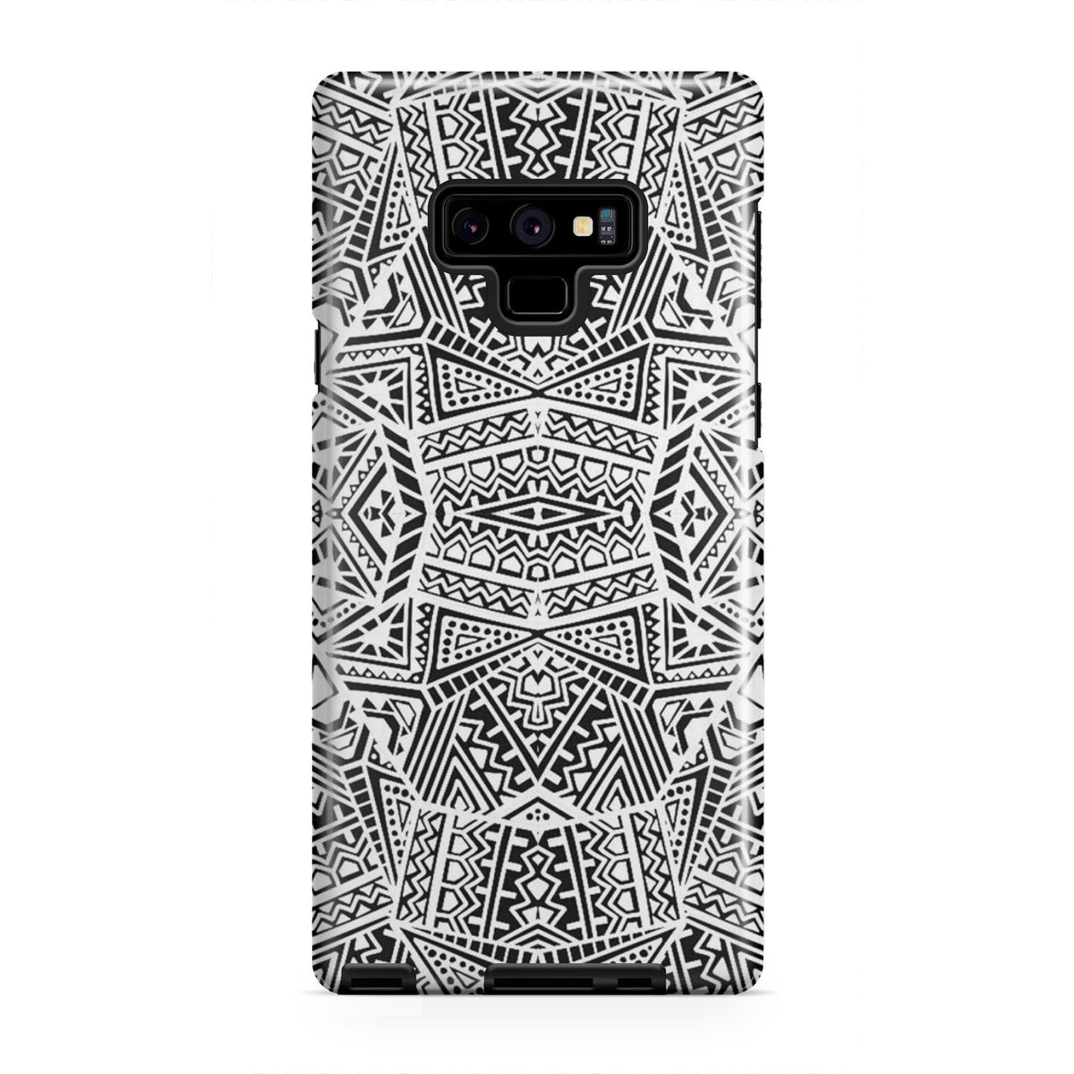 Polynesian Tough Case White And Black Samsung Galaxy Note 9 - Polynesian Pride