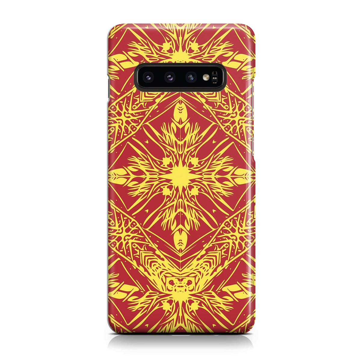 Polynesian Phone Case Orange Samsung Galaxy S10 - Polynesian Pride
