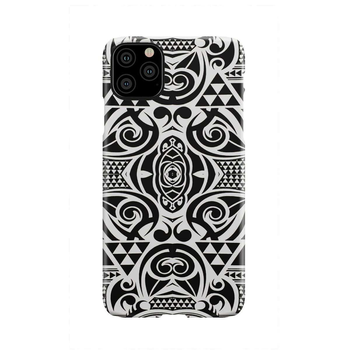 Polynesian Tribal Phone Case Black White iPhone 11 Pro Max - Polynesian Pride