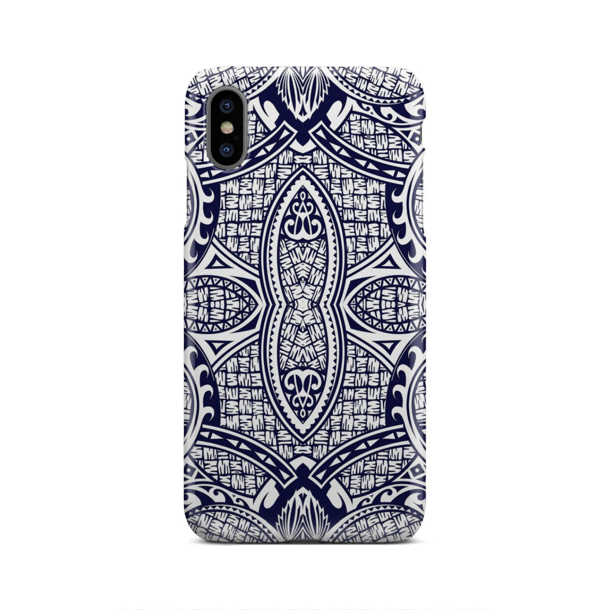 Polynesian Phone Case Blue And White iPhone Xs Max - Polynesian Pride