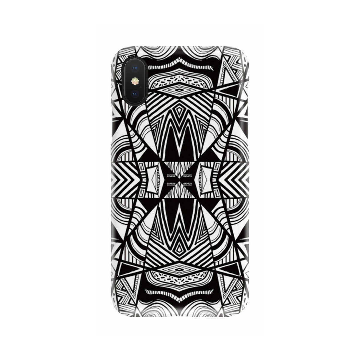 Polynesian Tribal Phone Case White And Black - Polynesian Pride