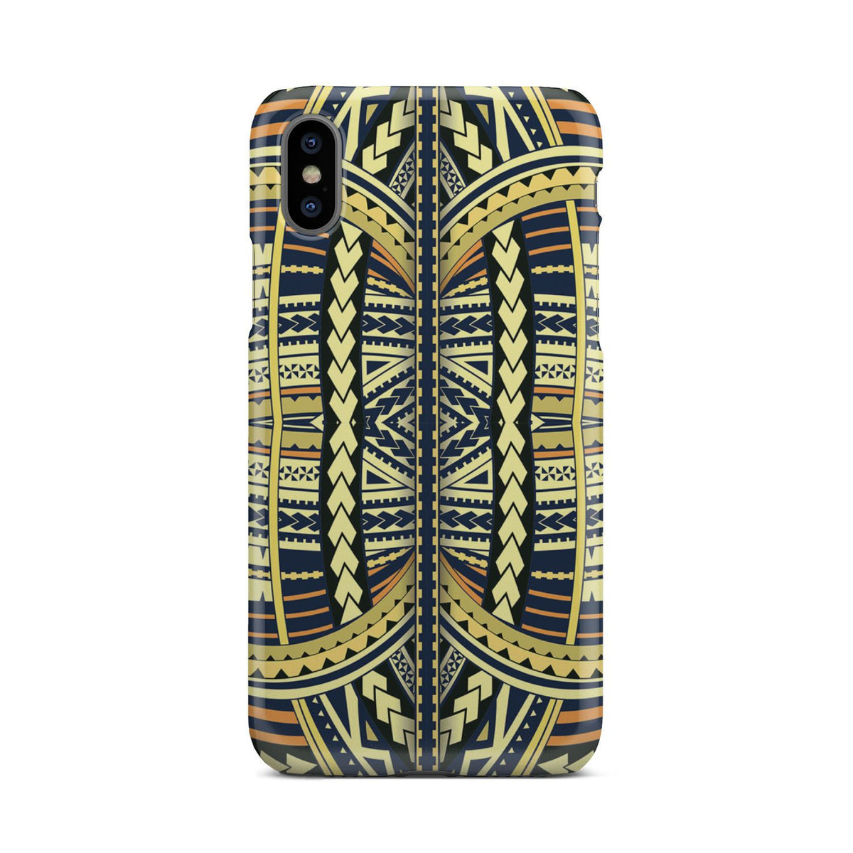 Polynesian Phone Case Yellow iPhone X - Polynesian Pride