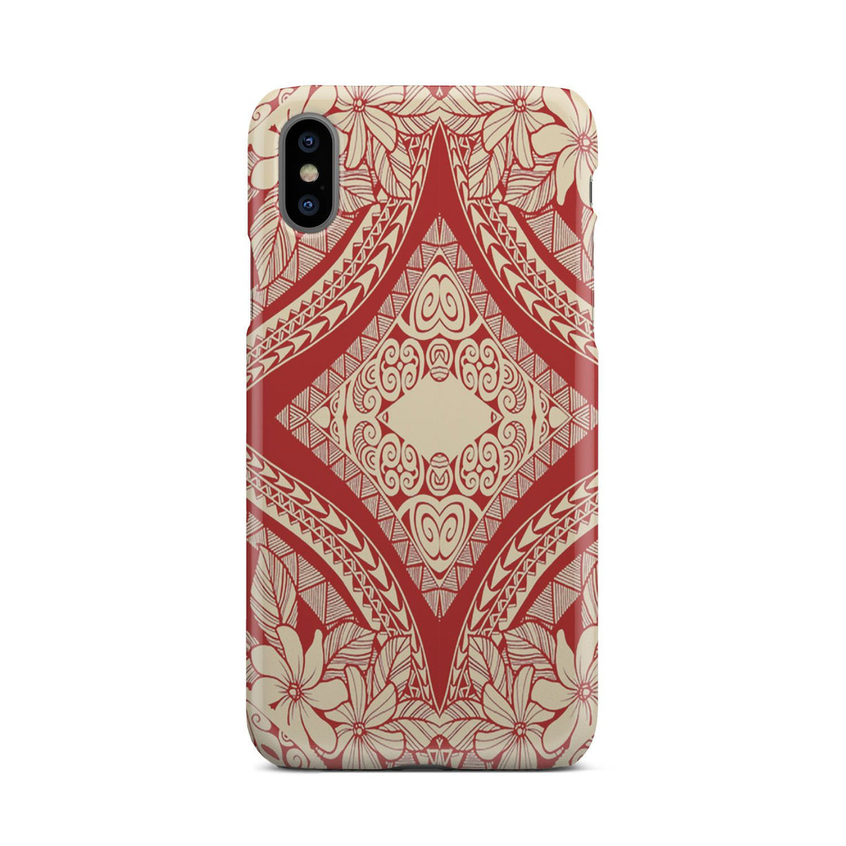 Polynesian Phone Case Red And Yellow iPhone Xs - Polynesian Pride