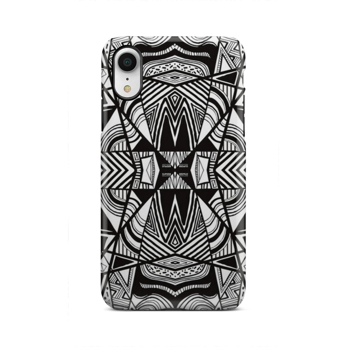 Polynesian Tribal Tough Case White And Black iPhone Xr - Polynesian Pride