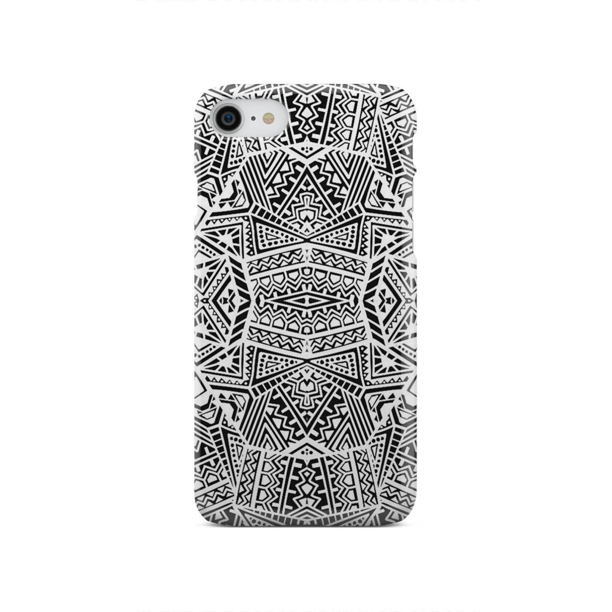 Polynesian Phone Case White And Black iPhone SE 2020 - Polynesian Pride