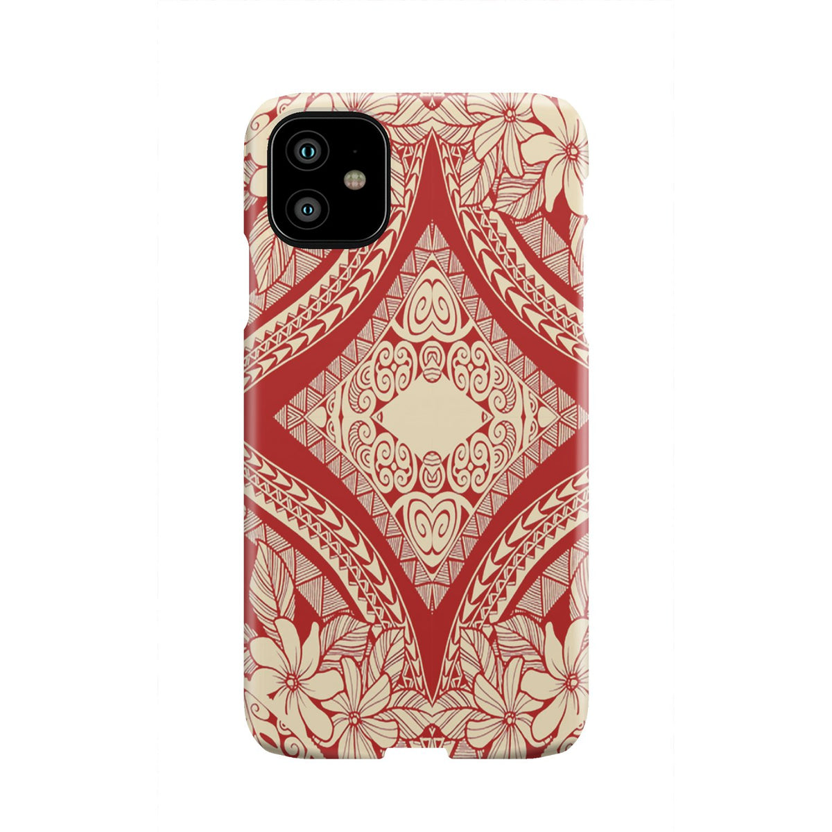 Polynesian Phone Case Red And Yellow iPhone 11 - Polynesian Pride