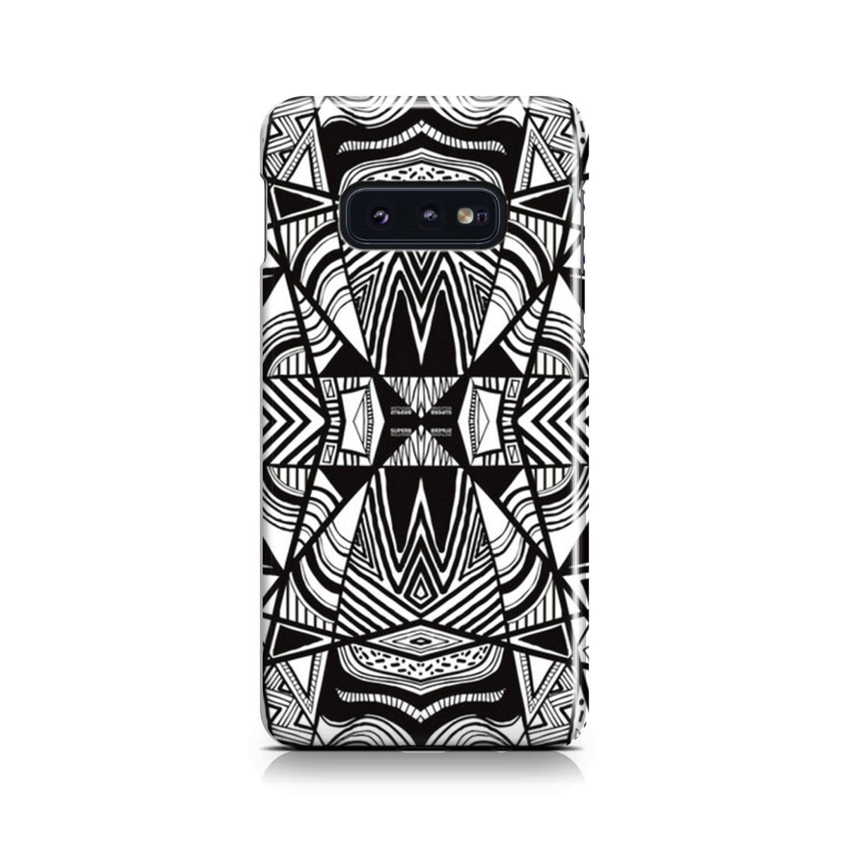 Polynesian Tribal Phone Case White And Black Samsung Galaxy S10e - Polynesian Pride