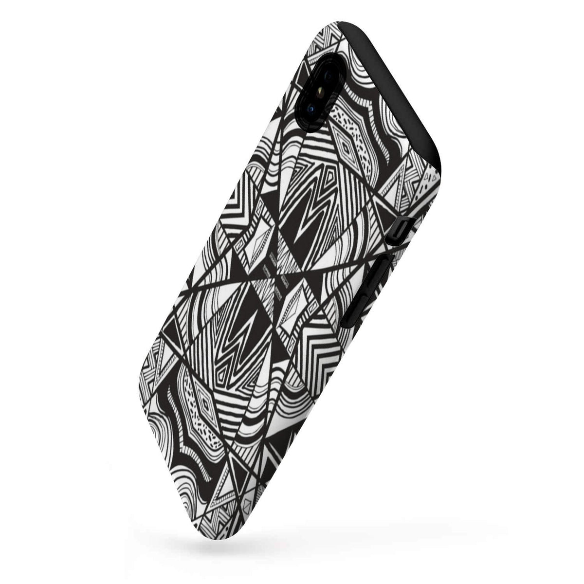 Polynesian Tribal Tough Case White And Black - Polynesian Pride