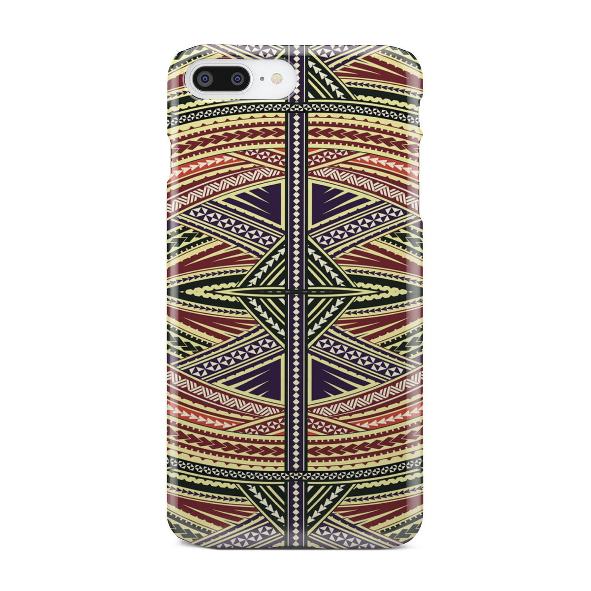 Polynesian Phone Case Yellow iPhone 8 Plus - Polynesian Pride
