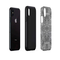 Polynesian Tough Case White And Black - Polynesian Pride