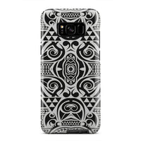 Polynesian Tribal Tough Case Black White Samsung Galaxy S8 Plus - Polynesian Pride
