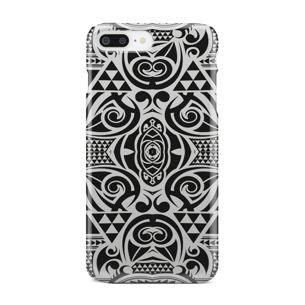 Polynesian Tribal Phone Case Black White iPhone 7 Plus - Polynesian Pride