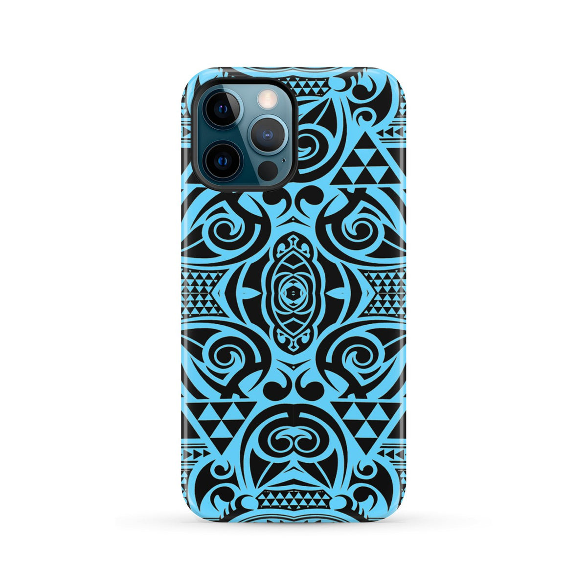 Polynesian Tough Case Grown Blue White iPhone 12 Pro Max - Polynesian Pride